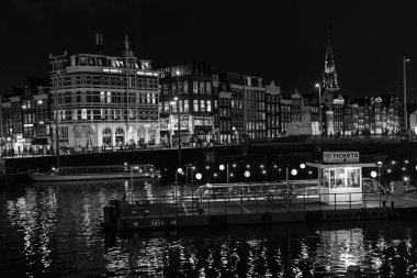 amsterdam şehir gece