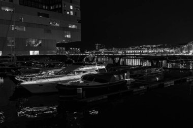 amsterdam şehir gece