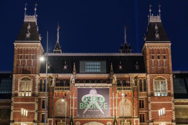 Gece Amsterdam şehir