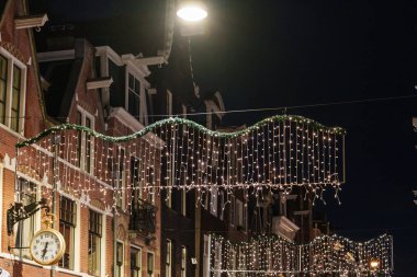 Gece Amsterdam şehir