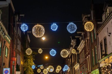 Gece Amsterdam şehir