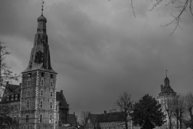 Westphalia 'daki Raesfeld Kalesi' nde Noel zamanı.