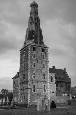 Westphalia 'daki Raesfeld Kalesi' nde Noel zamanı.