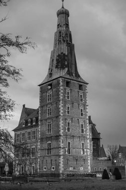 Westphalia 'daki Raesfeld Kalesi' nde Noel zamanı.