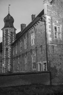 Westphalia 'daki Raesfeld Kalesi' nde Noel zamanı.