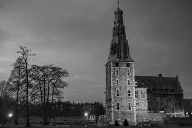 Westphalia 'daki Raesfeld Kalesi' nde Noel zamanı.