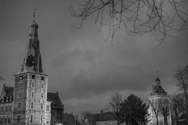 Westphalia 'daki Raesfeld Kalesi' nde Noel zamanı.