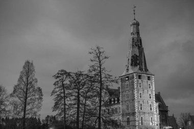 Westphalia 'daki Raesfeld Kalesi' nde Noel zamanı.