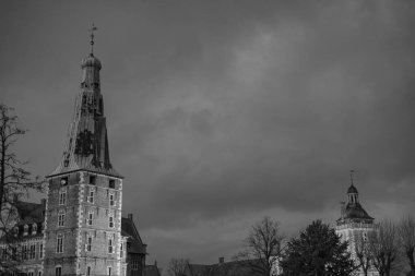 Westphalia 'daki Raesfeld Kalesi' nde Noel zamanı.