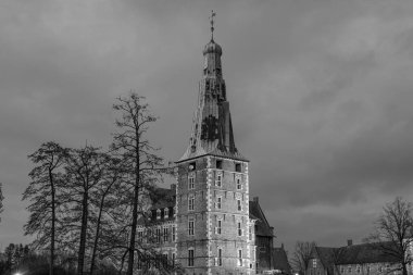 Westphalia 'daki Raesfeld Kalesi' nde Noel zamanı.