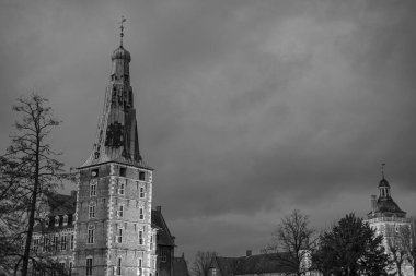 Westphalia 'daki Raesfeld Kalesi' nde Noel zamanı.