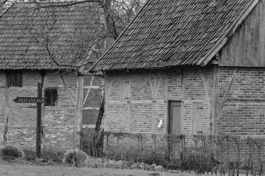 Alman muensterland 'indeki eski çiftlik evleri