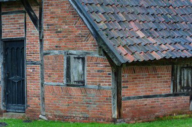 Alman muensterland 'indeki eski çiftlik evleri