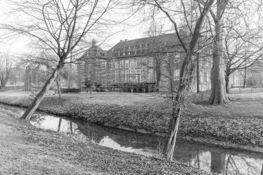 Alman Muensterland 'inde Velen yakınlarında yürüyüş.