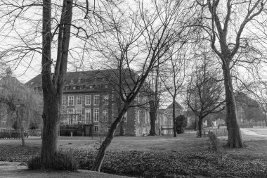 Alman Muensterland 'inde Velen yakınlarında yürüyüş.