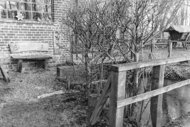 Alman Muensterland 'inde Velen yakınlarında yürüyüş.
