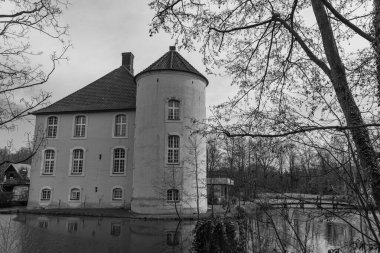 Bahar zamanı Barlo 'da Bocholt yakınlarındaki Westphalia' da