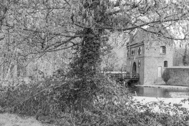 Bahar zamanı Barlo 'da Bocholt yakınlarındaki Westphalia' da