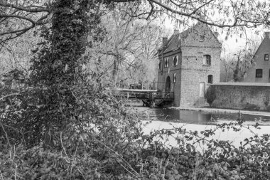 Bahar zamanı Barlo 'da Bocholt yakınlarındaki Westphalia' da