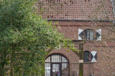 Bahar zamanı Barlo 'da Bocholt yakınlarındaki Westphalia' da