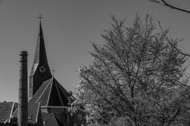 Bahar zamanı Hollanda 'nın Bredevoort kenti