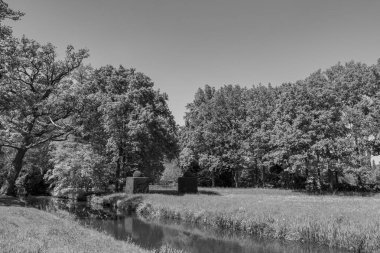 Hollanda 'da Vorden yakınlarındaki manzara.