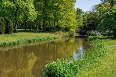 Vorden yakınlarında bahar zamanı Hollanda gelderland 'ında