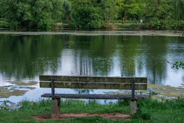 Borken yakınlarındaki Alman Muensterland 'inde güzel göller