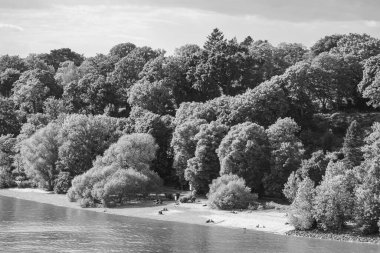 Almanya 'da Hamburg şehri ve limanı