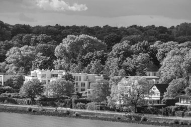 Almanya 'da Hamburg şehri ve limanı
