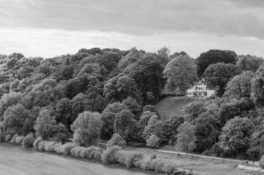 Almanya 'da Hamburg şehri ve limanı