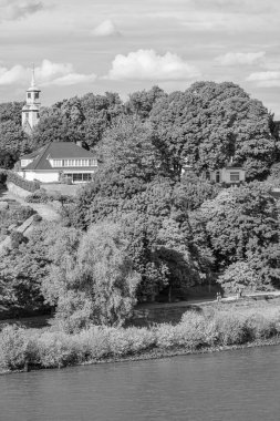 Almanya 'da Hamburg şehri ve limanı