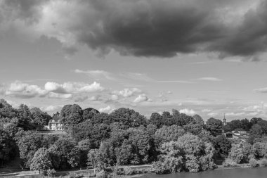 Almanya 'da Hamburg şehri ve limanı