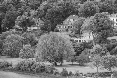 Almanya 'da Hamburg şehri ve limanı