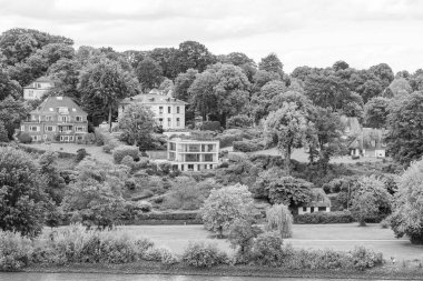 Almanya 'da Hamburg şehri ve limanı
