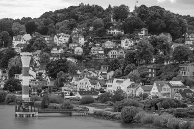 Almanya 'da Hamburg şehri ve limanı