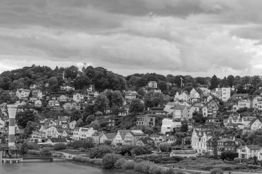 Almanya 'da Hamburg şehri ve limanı