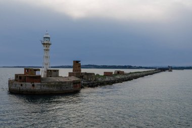 Cornwall 'daki Falmouth şehri.