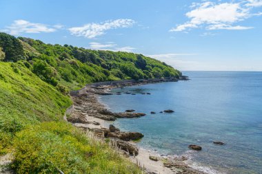 Cornwall 'daki Falmouth şehri.