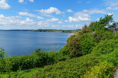 Cornwall 'daki Falmouth şehri.