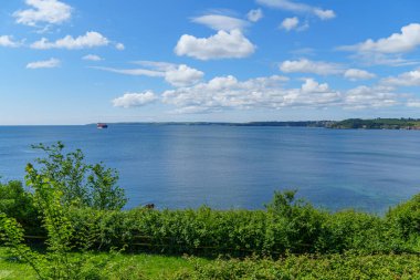 Cornwall 'daki Falmouth şehri.