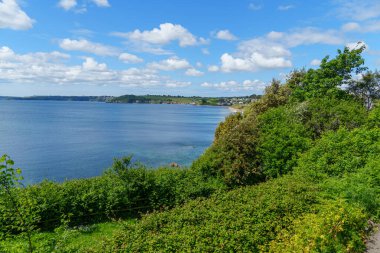 Cornwall 'daki Falmouth şehri.