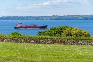 Cornwall 'daki Falmouth şehri.