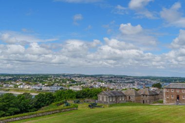 Cornwall 'daki Falmouth şehri.