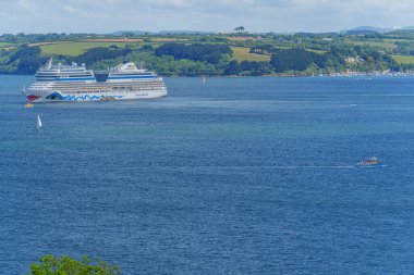 Cornwall 'daki Falmouth şehri.