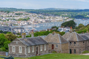 Cornwall 'daki Falmouth şehri.