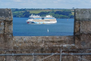 Cornwall 'daki Falmouth şehri.