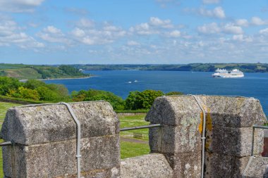 Cornwall 'daki Falmouth şehri.