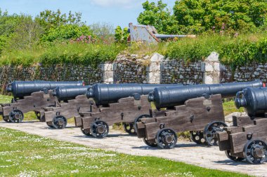 Cornwall 'daki Falmouth şehri.