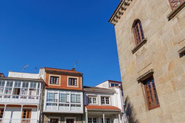 İspanya 'daki küçük betanzos şehri.